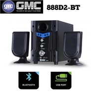 Speaker Aktif Multimedia Bluetooth GMC 888 D2 BT Super Woofer Salon Aktif Speaker KOMPUTER PC PS DVD