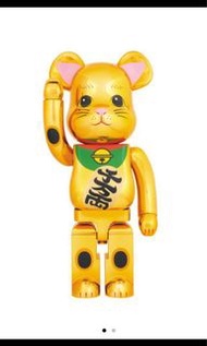 全新Bearbrick 1000%初代千萬兩招財貓