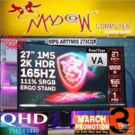 MSI MPG ARTYMIS 273CQR Gaming ESPORTS Monitor 27inch Curved / 165hz / 1ms_VA WQHD (3Y),