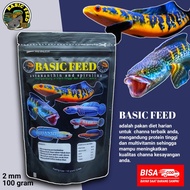 Auranti BASIC FEED | Channa AURANTI Fish Pellet 100gr BASIC FEED AURANTI Equivalent To PREMIUM 88