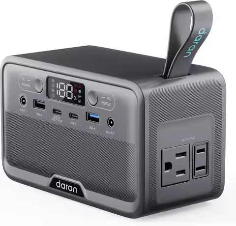 Portable Power Station 89.6Wh LiFePO4 Battery 100W(200W Peak) Solar Power Bank, Portable Charger Sma