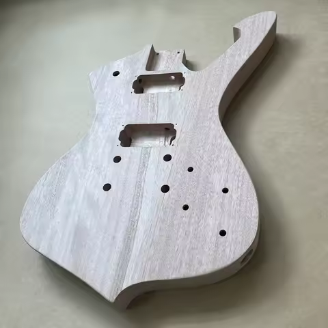 DIY 6String Electric Guitar Kit Rosewood Fingerboard Block Inlays Mahogany Electric guitar-themed gi