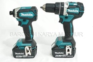MESIN BOR & OBENG MAKITA XT269M 18V BRUSHLESS CORDLESS COMBO 2pcs
