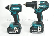 MESIN BOR &amp; OBENG MAKITA XT269M 18V BRUSHLESS CORDLESS COMBO 2pcs