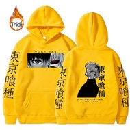 [Nudd70] อะนิเมะ Tokyo Ghoul เสื้อฮู้ดแบบหนาเย็นมังงะ Kaneki Ken Eyen เสื้อกันหนาวแขนยาวผู้ชายผู้หญิ