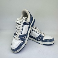 95新LV/路易威登 Trainer白藍色牛仔板鞋 7.5碼 無附件