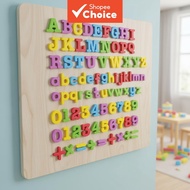 Kids Magnetic ABC and Number Toy Set - 26 Alphabet and 27 Number Refrigerator Magnets for Language L