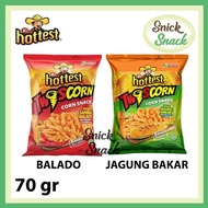 Camilan Makanan Ringan Snack Twist Corn Extrudat Twistko Jagung Bakar 70 Gr, Yoritos Ayam Bakar, Cor