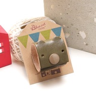 植物綠色 大隻的Tinny 真皮革手工 USB-C 2公尺 集線器