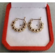 10KARATS GOLD LOOP EARRINGS 10 CENTS SIZE
