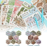 8 Pcs DIY 3D House Stickers Creative Sticker Scenes Decorative 3D Miniature Scene Stickers Versatile