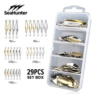 SeaHunter Spoon Fishing Lure Metal Bait 29 Pieces 1.5g/2.0g/2.5g/4g/5g Gold/Silver