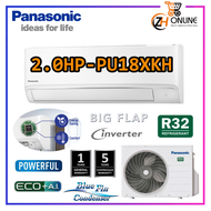 [ReadyStock]PANASONIC 2HP Inverter R32 CS-PU18XKH-1 ECO+A.I. Standard Inverter PU18XKH PU Series CS-PU18XKH &amp; CU-PU18XKH PANASONIC INVERTER PANASONIC PU SERIES PANASONIC AIRCOND PANASONIC PU XKH