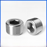 [.667.]304 stainless steel hexagonal plug outer wire plug stuffy cover stuffy head pipe plug screw p