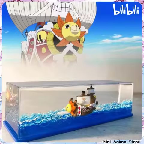 Luffy Thousand Sunny Ship Fluid Liquid Drift Barco Ship Bottle Desk Decoration Going Merry One Piece