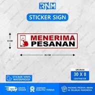 STICKER ACCEPT ORDERS 30 X 8