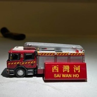 迷你消防車木水牌 雪櫃磁石貼/鎖匙扣