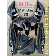 LC135 V6 EXCITER RC 2020 YAMAHA LC135 V6  MATT GREY BLACK (EXCITER RC 2020) HORN PANEL STICKER TANAM