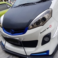 perodua alza velfire style skirt / bodykit depan sportivo v2 METERIAL ABS alza 2013 betong bodykit b