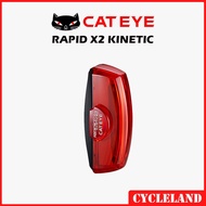 CATEYE RAPID X2 KINETIC USB RECHARGEABLE BICYCLE REAR LIGHT