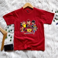 Baju Anak Kaos Boboiboy Family - GOPAL -BOBOIBOY - FANG - YAYA - YING estimasi usia 1 -12 tahun