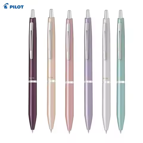 1pcs Pilot Ballpoint Pen Black Ink 0.3/0.5/0.7mm Acro 300/1000 Press Resin Metal Rod Signature Pen J