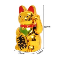 Chinese Lucky Cat Wealth Cat Hand Waving Cat Maneki Neko Fengshui Home Hotel Restaurant Decor Welcom