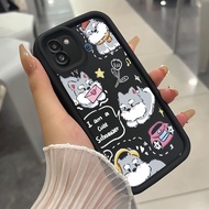 Case For Samsung Galaxy A03 Three-Color Silicone Shockproof Dog Cat Phone Phone Case