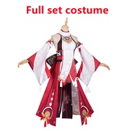 Genshin Impact Yae Miko Guuji Yae Cosplay Costume Genshin Deguisement Wig Dress Party Outfit Hallowe