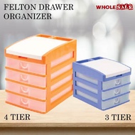 FELTON Drawers Organizer 3 & 4 Tiers Document A4 Paper Stationery/Rak Dokumen