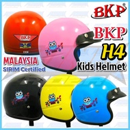 Ready Stock Helmet Budak Kids Bkp H4 SIRIM Approved Kids Motorcycle Helmet Cartoon Topi Keledar Kana