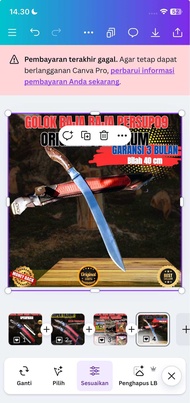 Golok Berkebun | Pisau Sembelih Dan Berkebun > Golok Baja Per Sepuh