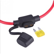 FUSE HOLDER BLACK 12V MINI BLADE WATER PROOF / FUSE HOLDER MINI WATERPROOF