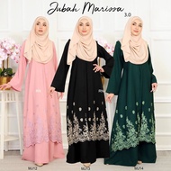 JUBAH MARISSA 3.0 | JUBAH HAJI UMRAH | JUBAH PLUS SIZE | JUBAH DRESS SULAM RAYA 2024 | JUBAH CARDIGAN KEMBANG MUSLIMAH