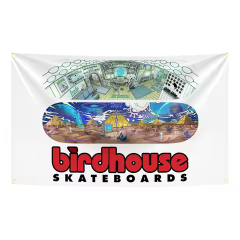 Birdhouse Skateboards Flag Tapestry Polyester Banner For Skate Park Skate Shop Decor