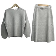 Ebure SETTO Skirt Knit gray Light Women Direct from Japan Secondhand