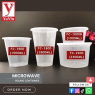 Microwave Round Container(Ctn)/FC1000B/FC1200/FC1500/FC1600/FC1800/FC2300 Bekas Makanan Bulat Felton