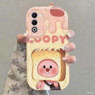 Konsmart bánh mì nướng vui nhộn Ốp điện thoại cho OPPO điên rồ A5 A5i A5X A5 Pro 5G A3 a3x A3 Pro A6
