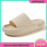 UTUNE 4.5CM Thick Sole Slippers for Men Soft Platform Home Shoes Men Outdoor Summer EVA Non-slip
