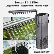 🔥Ready Stock🔥 SunSun 3 in 1 Low Water Fish Aquarium Tank Filter Rain bar Adjustable Flow HJ111B/311B