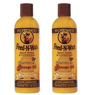 Howard Feed-N-Wax Wood Polish and Conditioner 16oz (Bundle of 2)