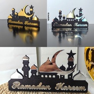 BT505-506 Cross-Border Three-Dimensional Castle Wooden Acrylic Table Holiday Home Decoration Desktop