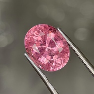 5.56 Ctw Lab Grown Hot Pink Sapphire (Czochralski) Oval Shape 11.4 x 9 (mm)