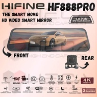 HIFINE HF-888PRO Dashcam Spion 9.35" Inch DVR WIFI 4K Ultra HD Car Camera Front Rear HF888 PRO Night