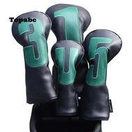 TOPABCS Golf Club Cover, Portable Multifunctional Golf Club Head,  1 3 5 U Embroidered PU Leather Hy