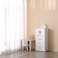 Global House GOME ตู้ลิ้นชักบานเปิด 3 ชั้น รุ่น Carnival WJ-488003 ขนาด 45x32x90 ซม. สีขาว รับประกัน