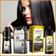 Coconut Ginger White to Black Hair Dye Cream Covering White Hair Shampoo One Black Plant Shampoo Hair Dye longds3sg