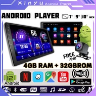 ✨LOWEST PRICE✨[ 4GB RAM+32G QLED ] Android Player 7 9 10 inch android auto wireless Double Din Car Radio Multimedia Video Player Support FM/GPS/WiFi/Bluetooth android car player car android player viva wira myvi