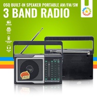 OSQ Rechargeable AM/FM/SW 3 Band Radio AM941AR