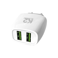 2-Port USB Charger Adapter - USB Mirco Type-C/ - K2CH04